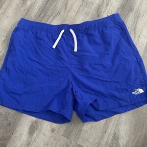 The North Face Flashdry Shorts Mens XL Blue Pull-On Hiking Pockets Elastic Waist